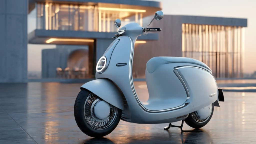 Motorroller wird im Pfandleihhaus als Sicherheit für eine schnelle und diskrete Finanzierung bewertet und belehnt.
