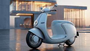 Motorroller wird im Pfandleihhaus als Sicherheit für eine schnelle und diskrete Finanzierung bewertet und belehnt.